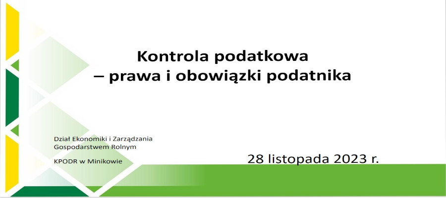 Kontrola podatkowa - prawa i obowiązki podatnika